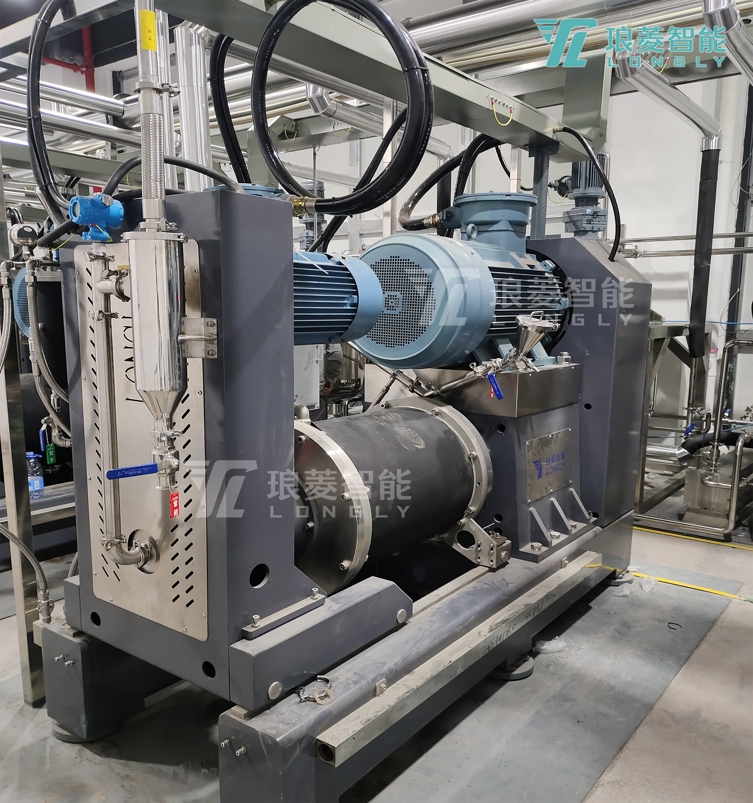 砂磨机NT-VS应用于氧化石墨烯研磨自动化生产线.jpg